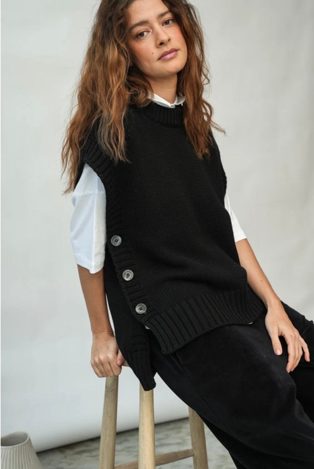 Organic Cotton Knitted Vest