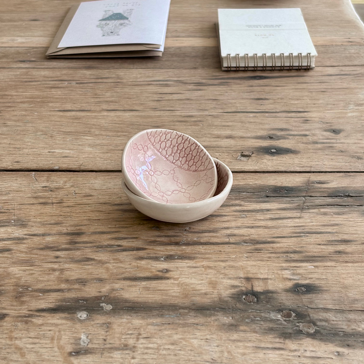 Salt Dish Pink  |  Handmade Pottery