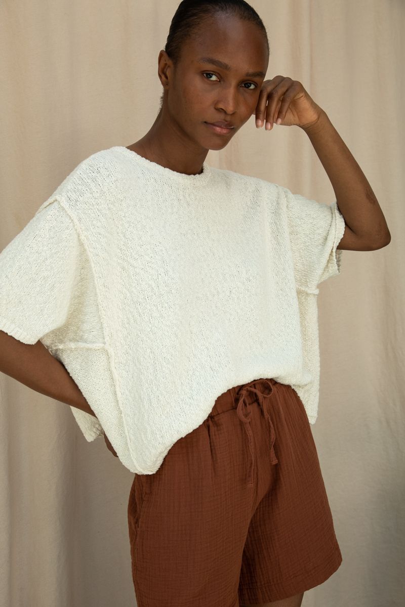 Wide Sleeve Boatneck Jumper