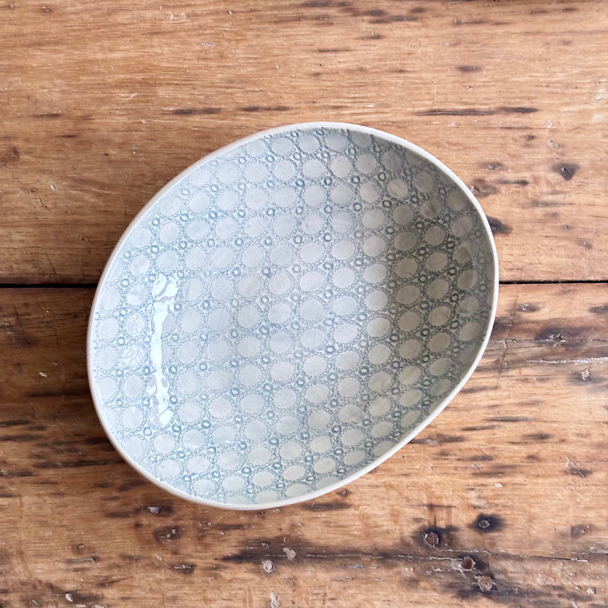 Oval Pasta Bowl Marine | Handmade Pottery