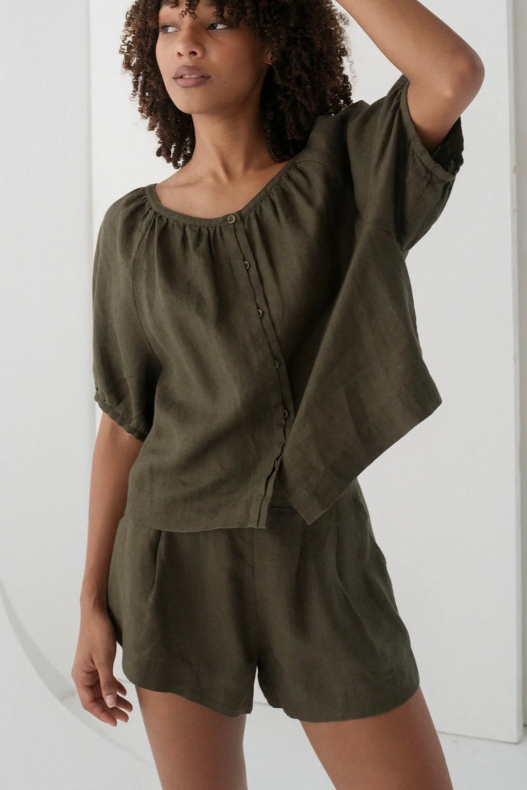 Relaxed Short Sleeve Top