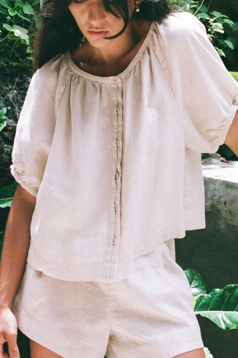 Relaxed Short Sleeve Top