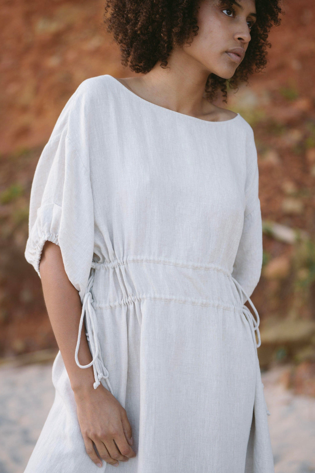 Linen Boatneck Dress