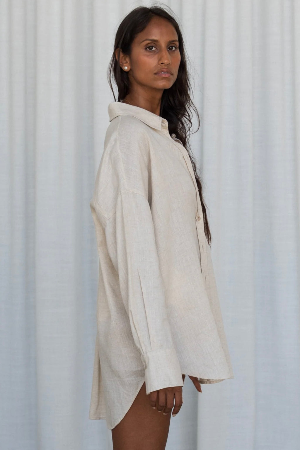 Oversized Button-Down Shirt