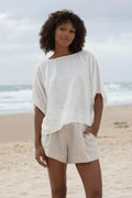 Relaxed Fit Natural Top