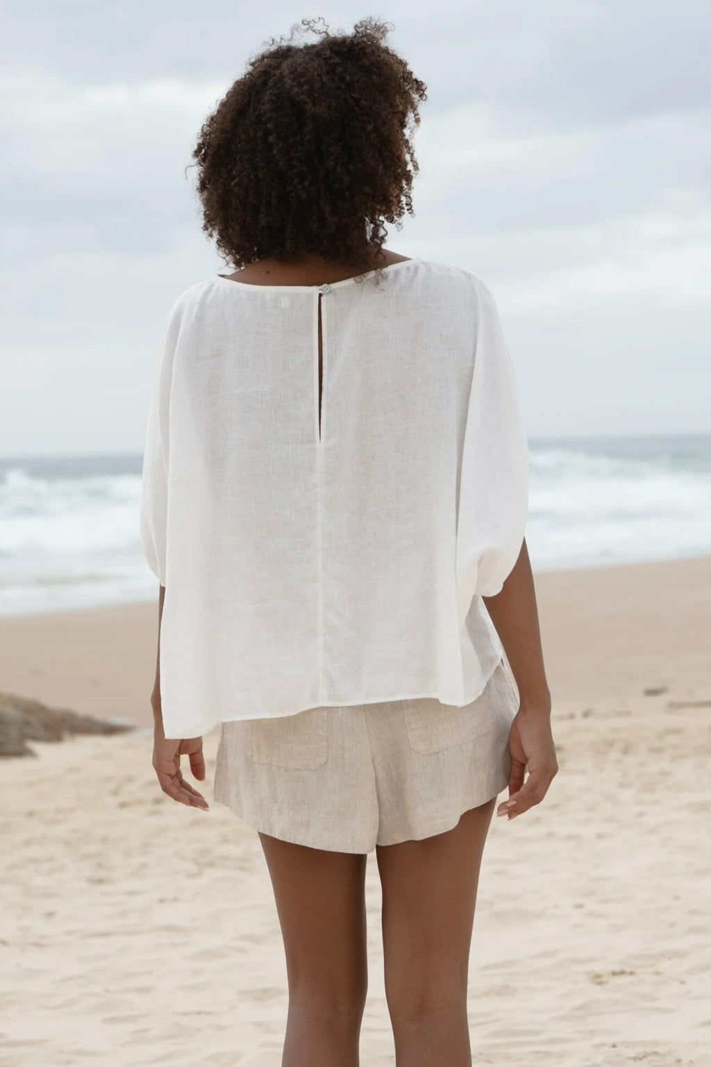 Relaxed Fit Natural Top