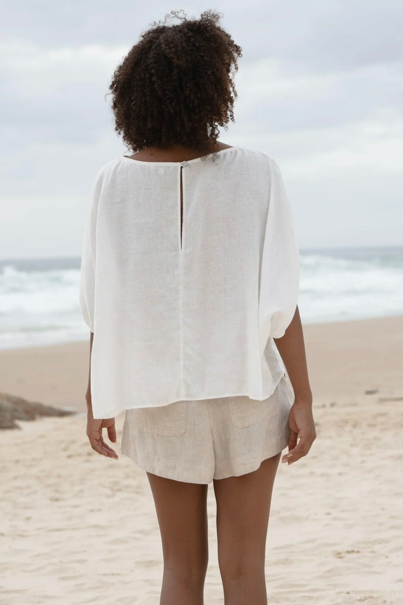 Relaxed Fit Natural Top
