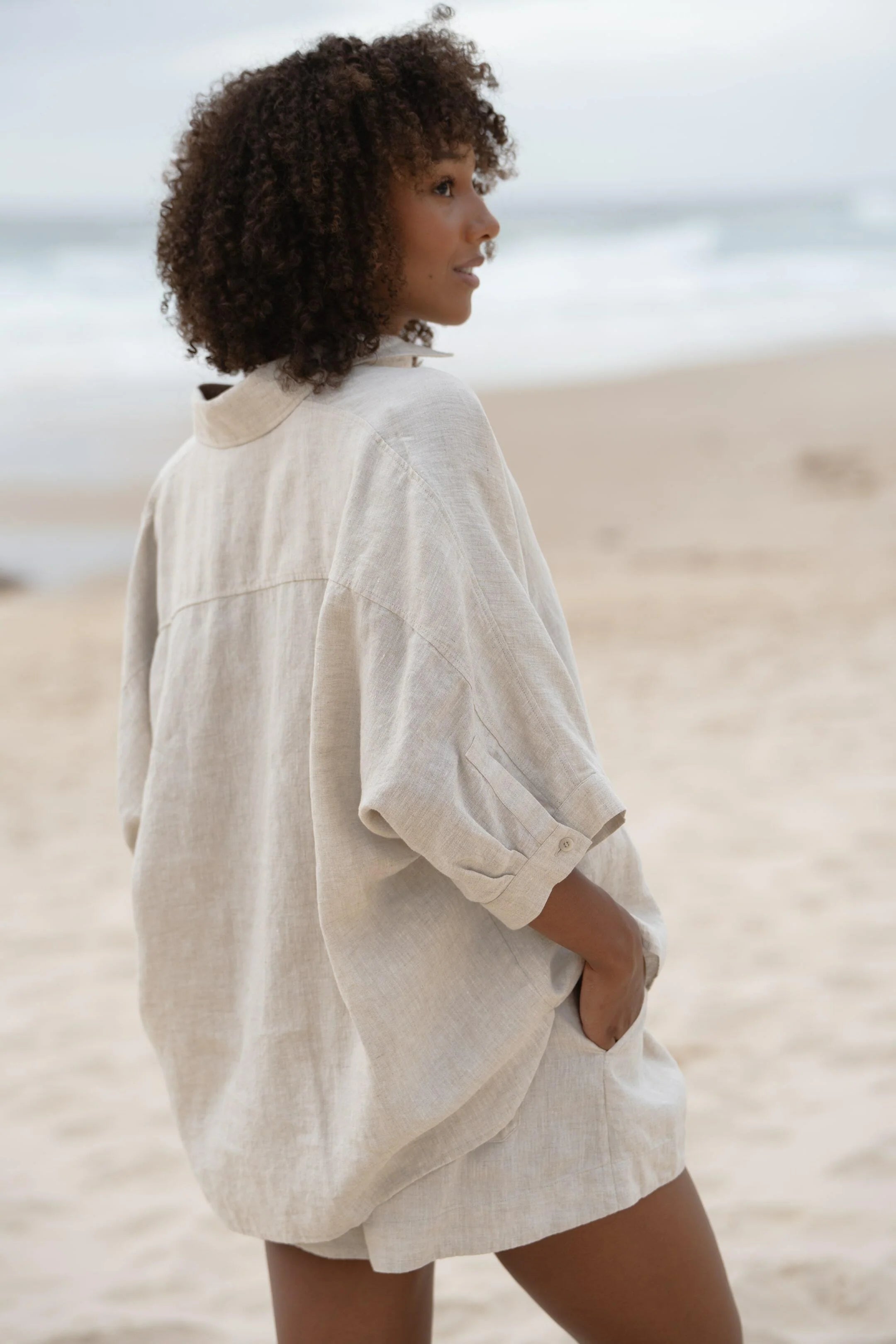 Oversized Short-Sleeve Shirt