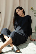 Balloon Sleeve Cheesecloth Top