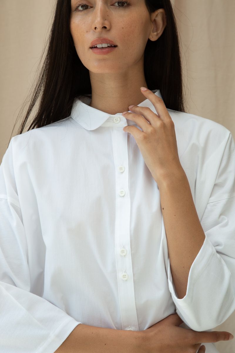 Jersey And Poplin Shirt