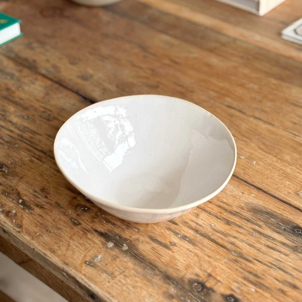 Soup Bowl White Wash | Handmade Pottery image 1