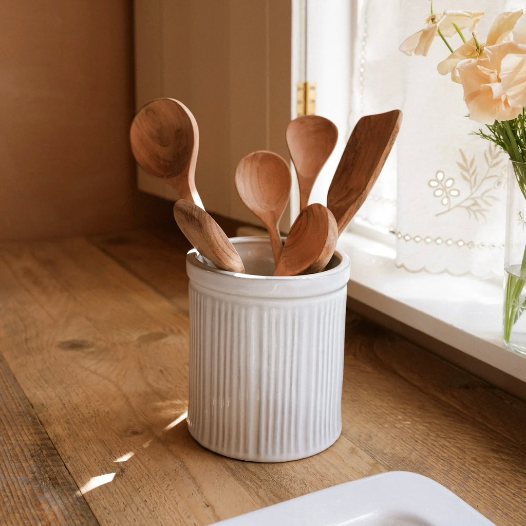 Traditional Mixing Spoon | Natural Acacia Wood image 1
