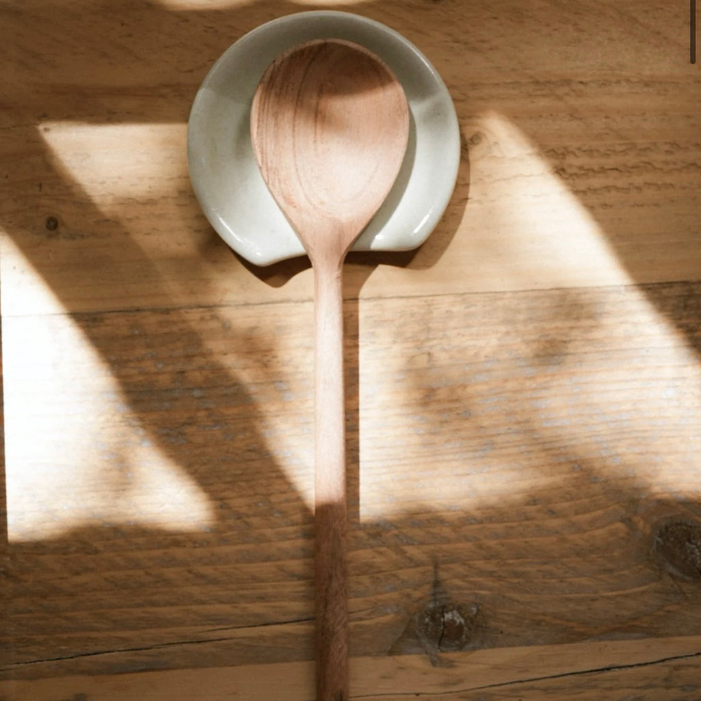 Traditional Mixing Spoon | Natural Acacia Wood image 0