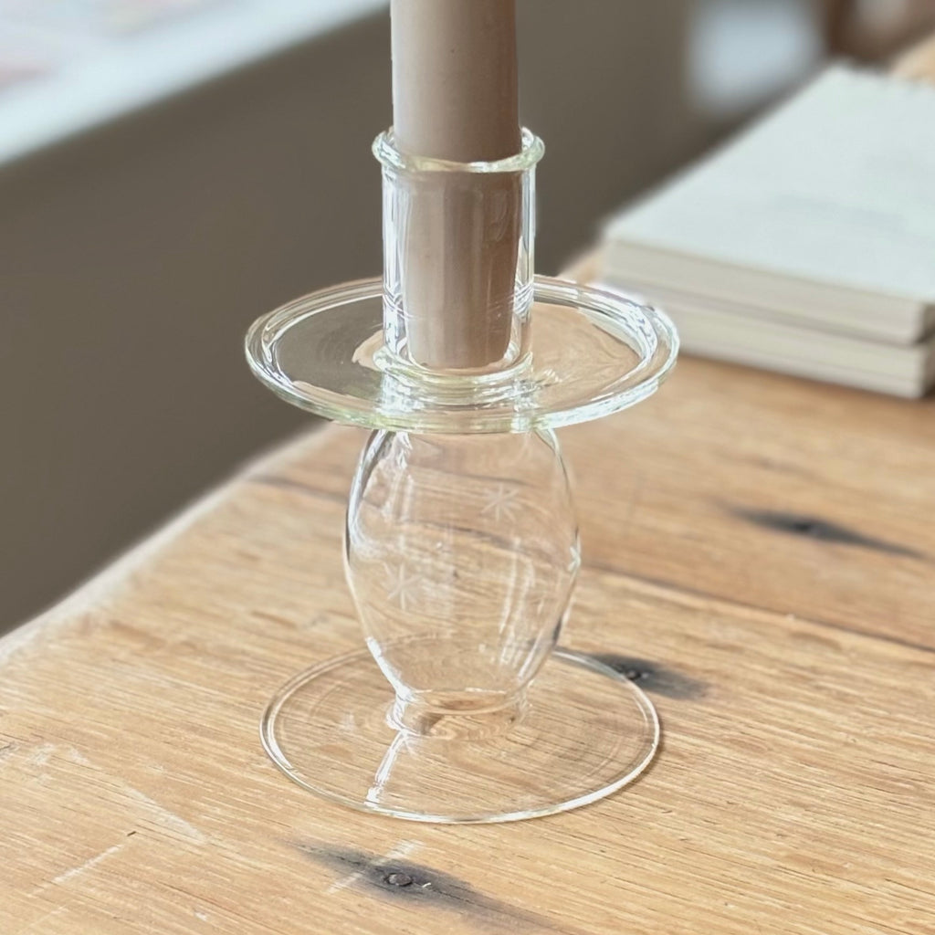 Star Etched Candle Stick image 1
