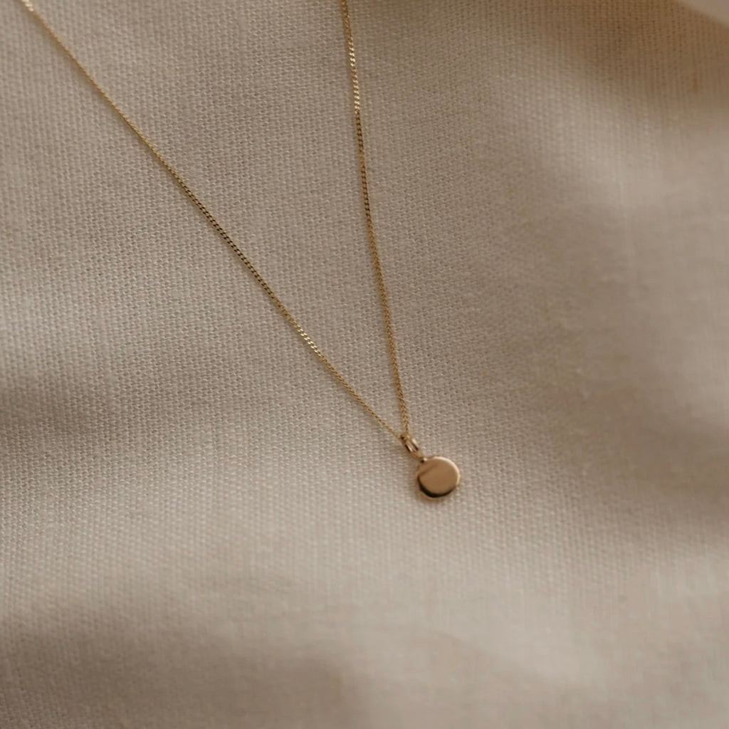 9ct Gold Zero Waste Pebble Necklace image 0