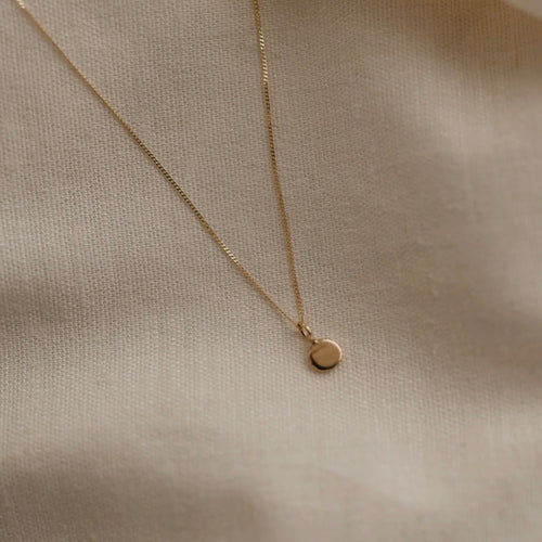 9ct Gold Zero Waste Pebble Necklace image 0