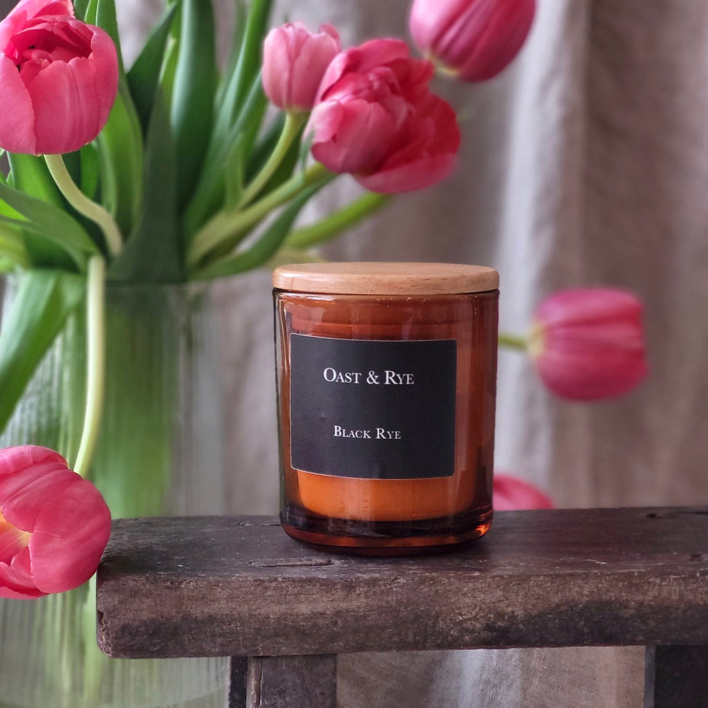 Scented Handmade Candle - Black Rye image