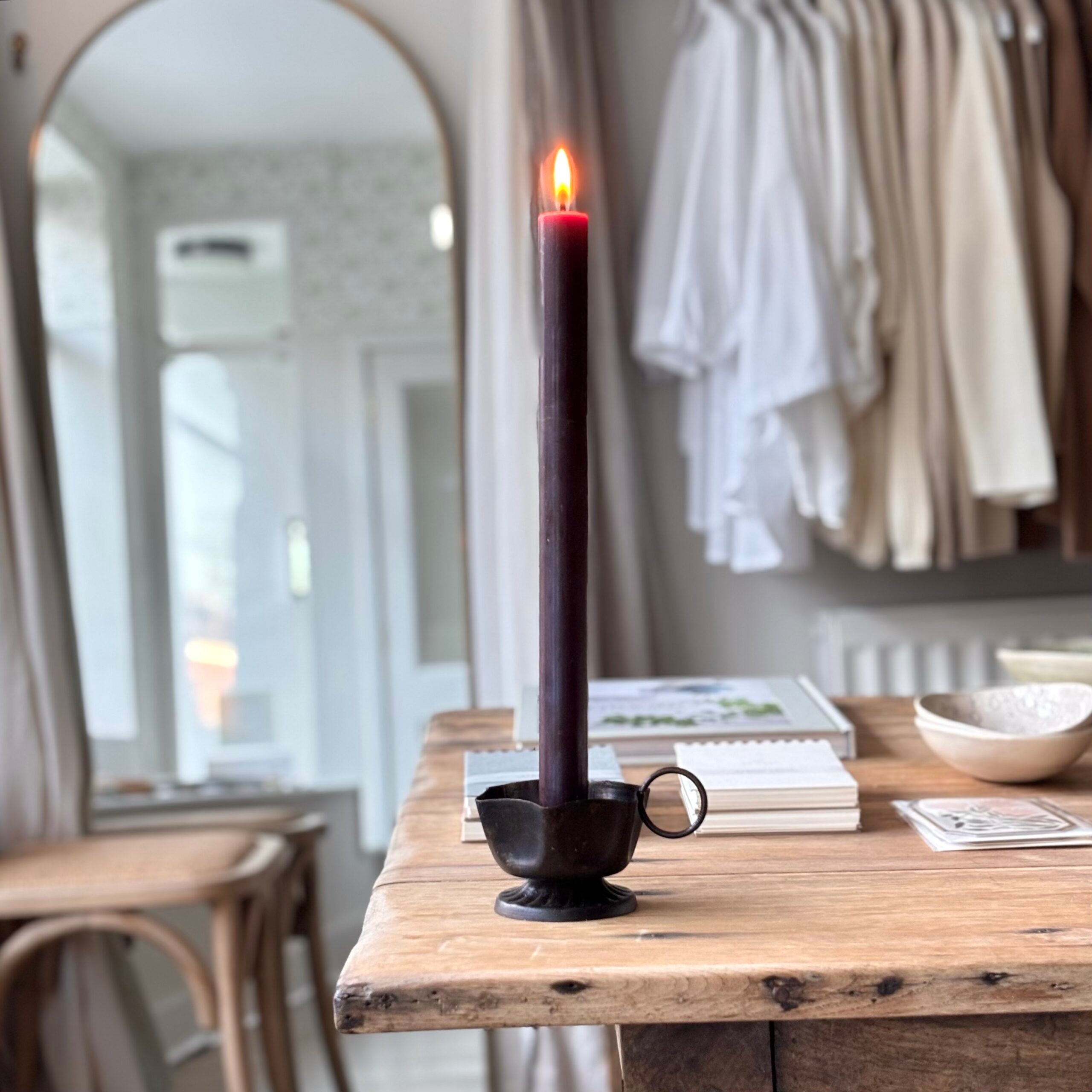Dinner Candle | Chocolate image 0