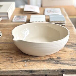 Handmade ceramic pouring bowl