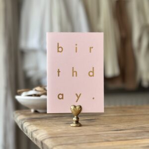 Birthday on Pink Card