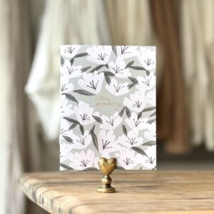 Sympathy Flowers Card