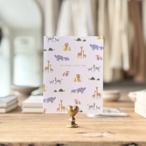 Welcome Baby Animals Card