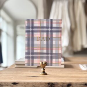 Dad Plaid Card