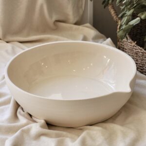 Handmade ceramic pouring bowl