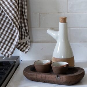 Vintage Carved Oval Dish | Handcrafted Decorative Trinket Dish