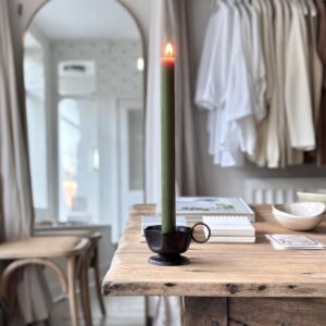 Dinner Candle | Dark Green
