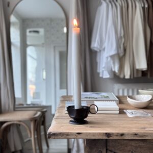 Dinner Candle | Cool Grey