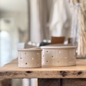 French Cheese Mould Candle Holder