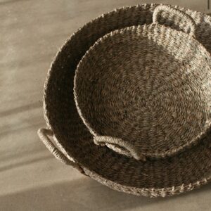 Round Seagrass Basket | Hand Woven Storage