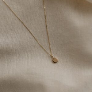 9ct Gold Zero Waste Pebble Necklace