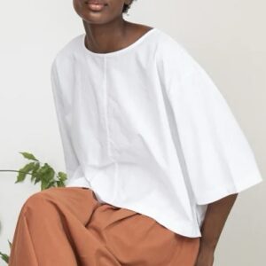 Oversized Poplin T-Shirt | Organic Cotton