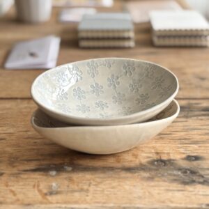 Artisan ceramic small bowl perfect for oil and balsamic serving