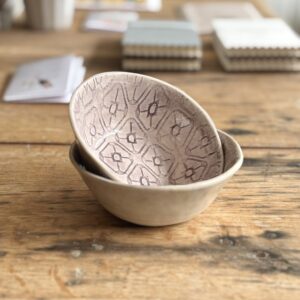 Handmade aubergine ramekin by Wonki Ware - South African pottery