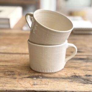 Squat Mug Natural Drip | Handmade Pottery