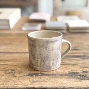 Large Straight Grey Mug | Handmade Pottery