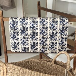 Blue Botanical Luxury Wrapping Paper