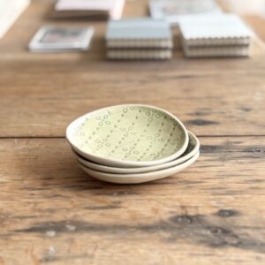 Mini Tapas Plate Spearmint  |  Handmade Pottery