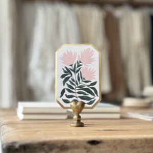 Chrysanthemum Botanical Mini Card