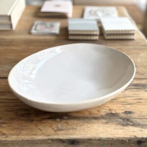 Large Oval Bowl White | Handmade Pottery