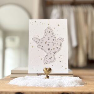 Dove Papercut Christmas Decoration Christmas Card