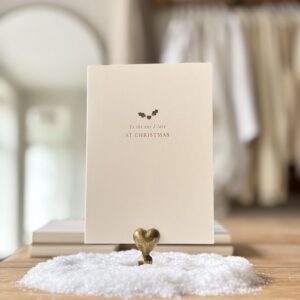 Holly Heart Christmas Card