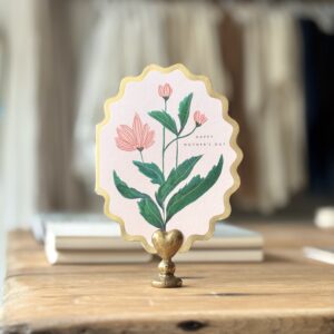 Happy Mothers Day Botanical Scallop