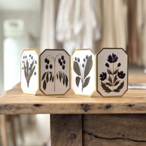 Botanical Blue Flower Mini Card