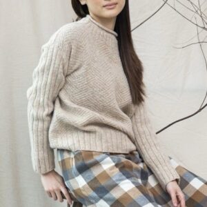 Chevron Stitch Lambswool Jumper