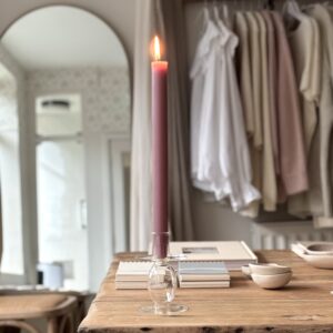 Star Etched Candle Stick